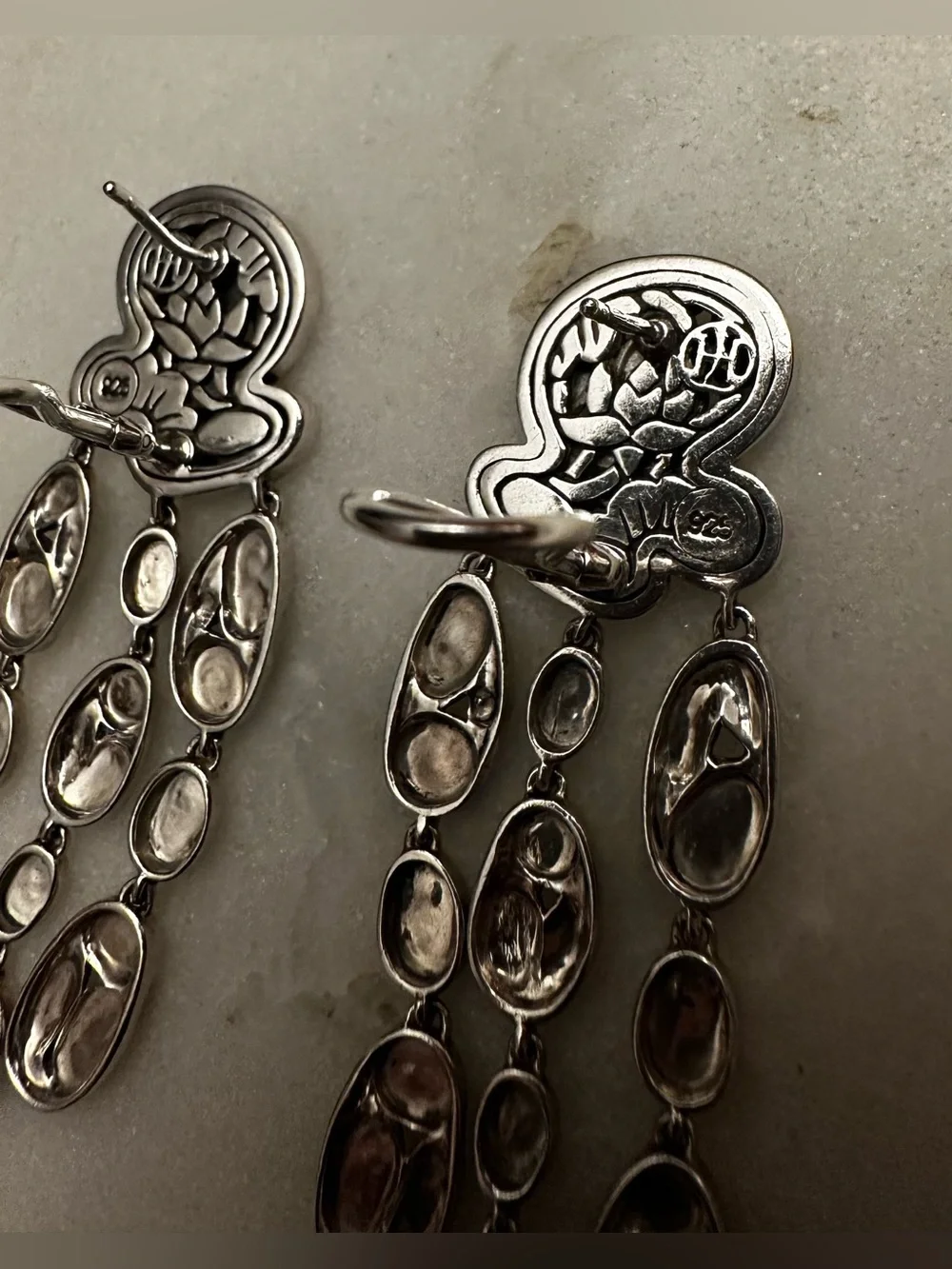 John Hardy Kali Menari Chandelier Earrings